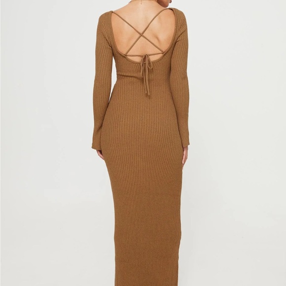 Princess Polly Brownhall Long Sleeve Maxi - Picture 1 of 9